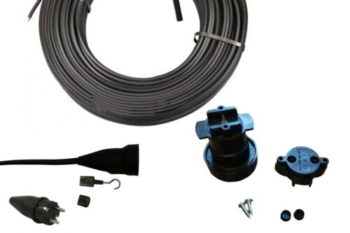 Prikkabel op maat | Zwart | in onderdelen