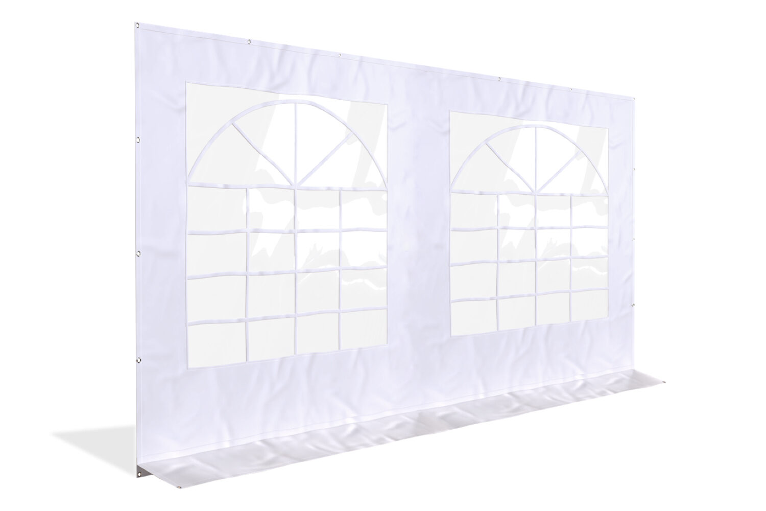 Partytent zijwand PE met ramen - 4 meter