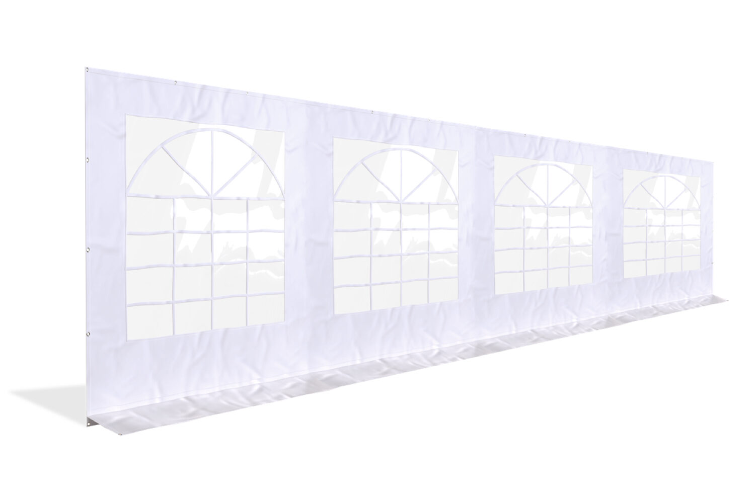 Partytent zijwand PE met ramen - 8 meter
