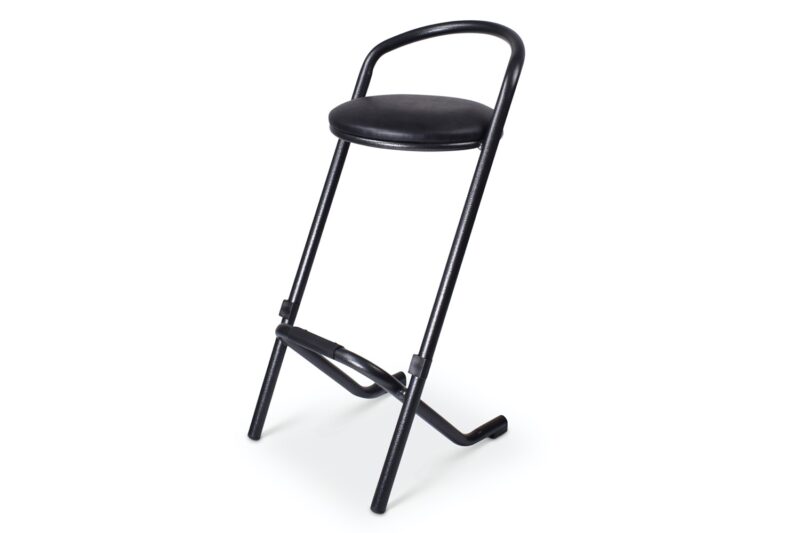 Barkruk Stapelbaar Hamerslag - Naxos | Zwarte zitting