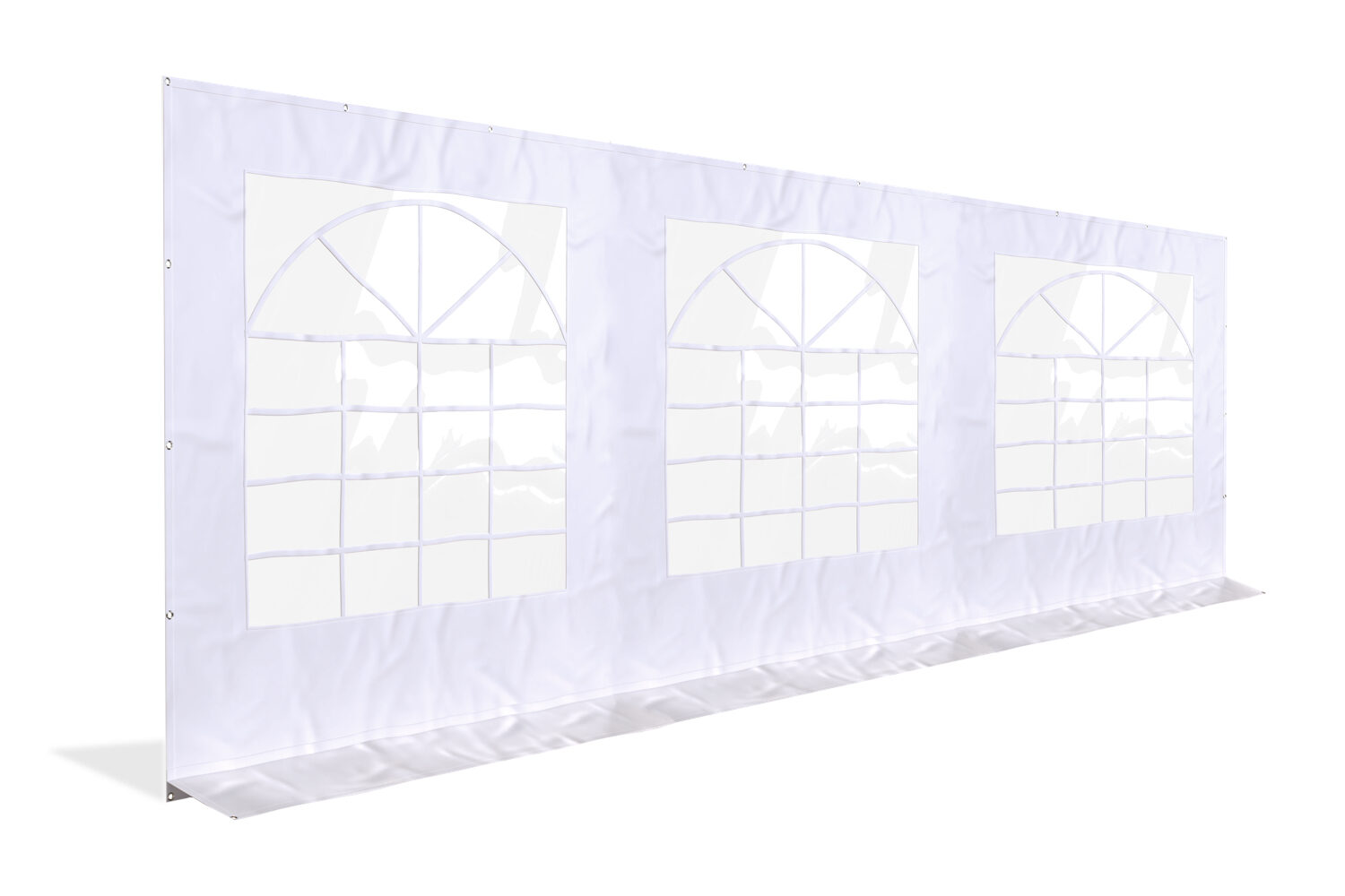 Partytent zijwand PE met ramen - 6 meter