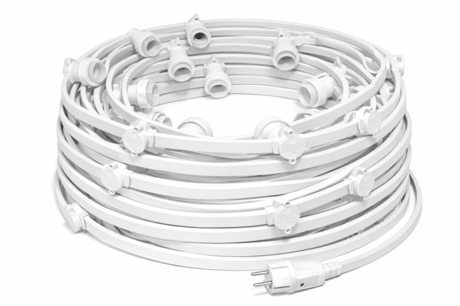 Prikkabel 40 meter | 40 of 80 fittingen | Wit