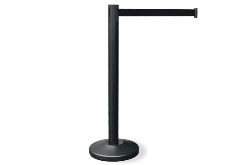 Afzetpaal | Mat zwart - 2 meter  band