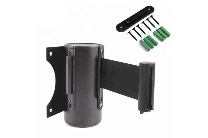 Muursysteem afzetband 2 meter | Zwart