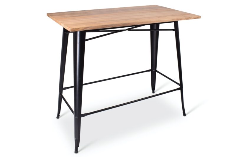 Metalen statafel - Zwart | 120x60cm | Hamburg