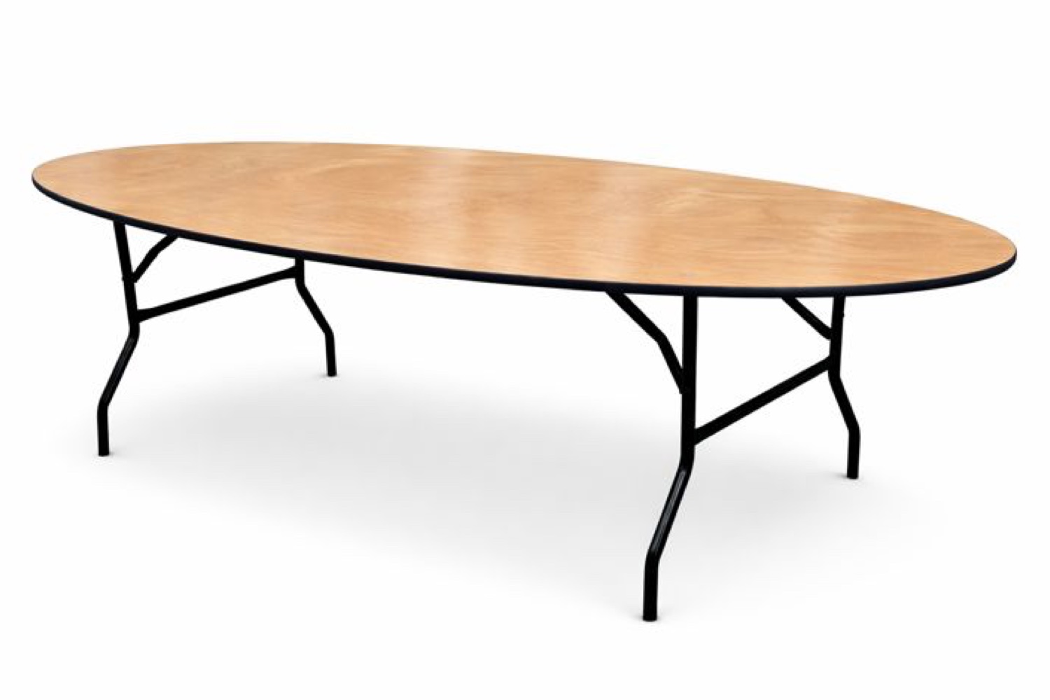 Ovale klaptafel Ø243×122 cm | houten blad