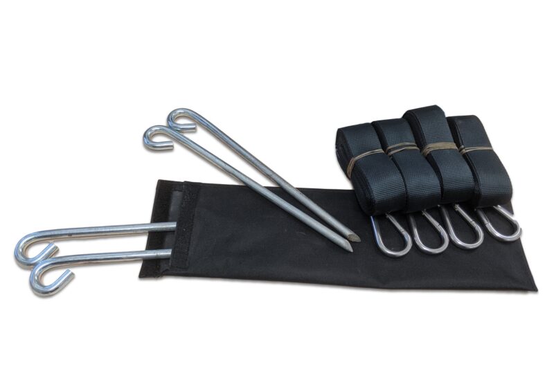Set spanriemen en haringen voor Easy Up tenten