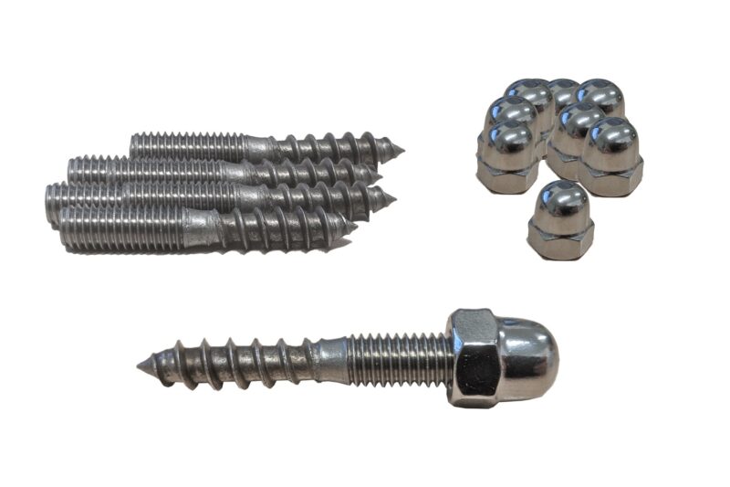 Stokeind + dopmoer RVS | Set 10 stuks