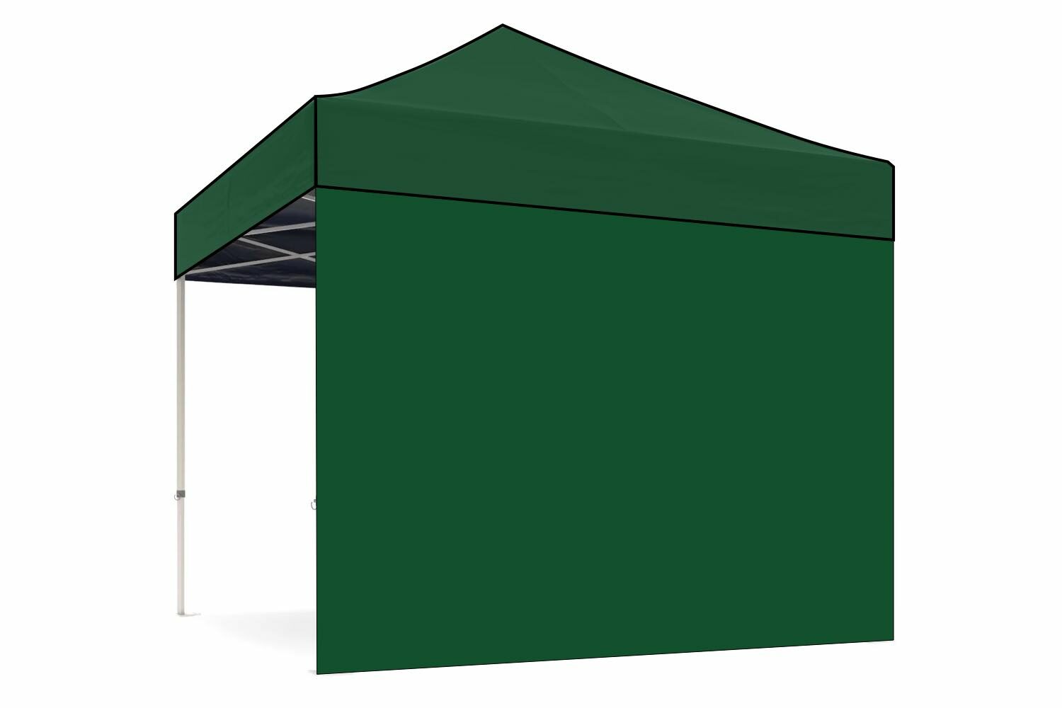 Zijwand 3m dicht – Easy up | PVC gecoat polyester