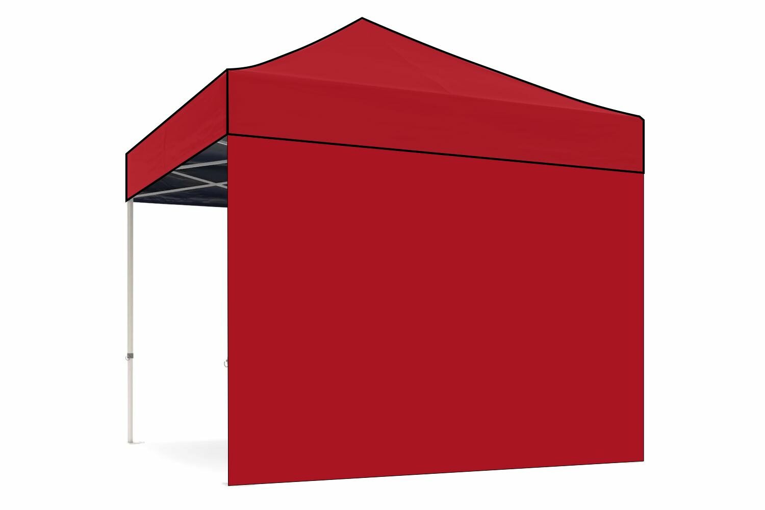 Zijwand 4m dicht – Easy up | PVC gecoat polyester