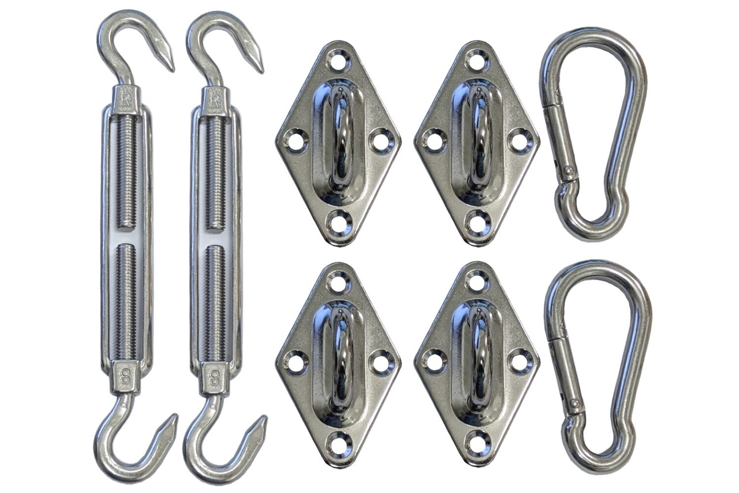 Bevestigingset voor schaduwdoek