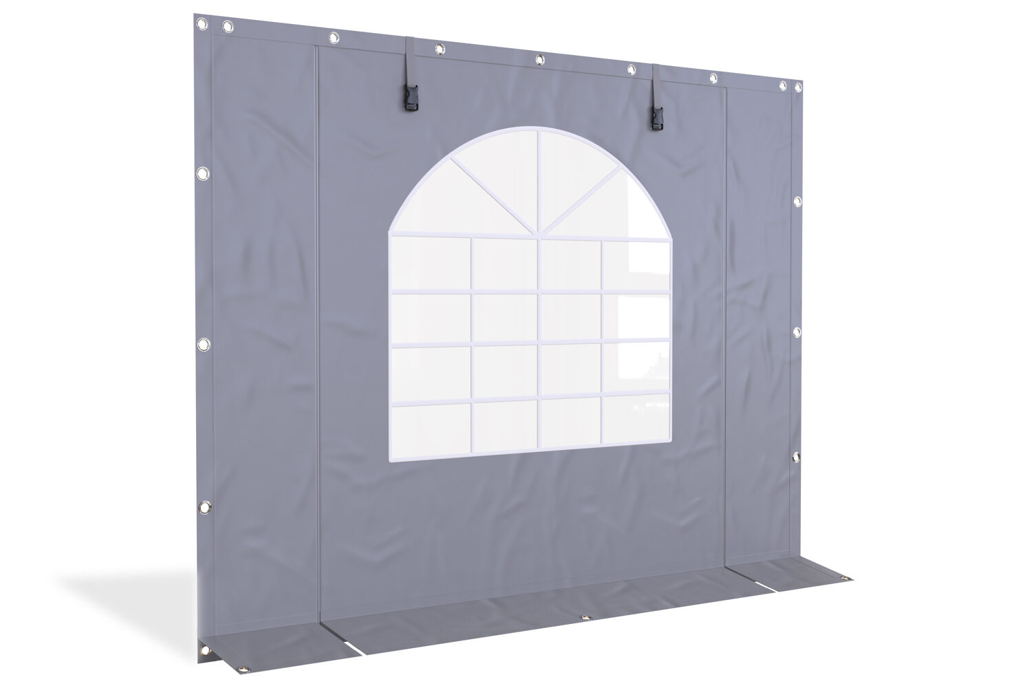 Partytent zijwand PVC met raam en ritsen | 3 meter | 220cm hoog