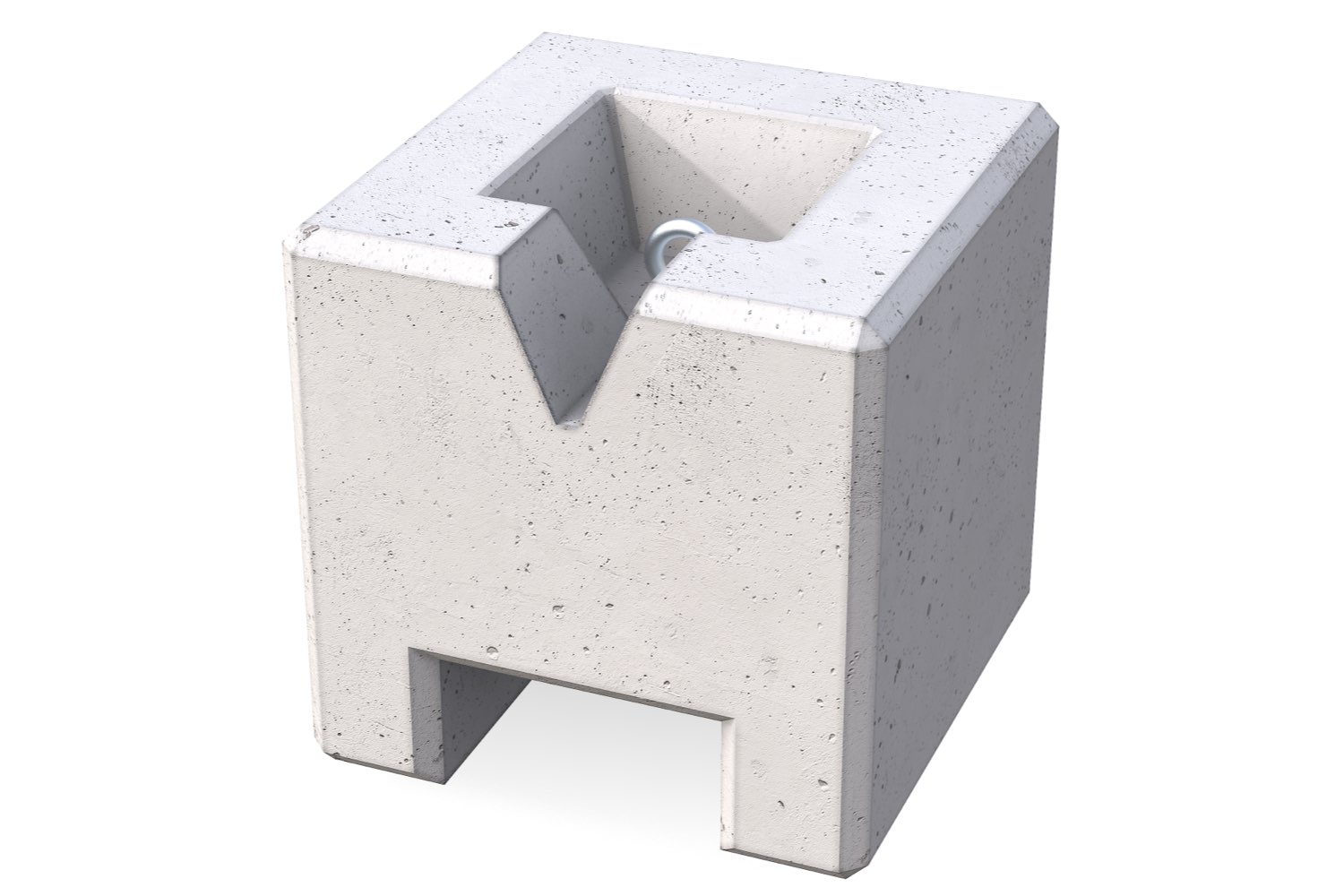 Betonblok | Betongewicht voor tenten - 120kg | Met lepelgat en uitsparing