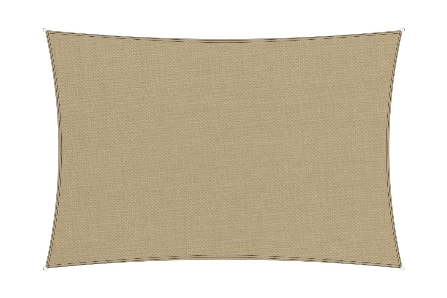 Schaduwdoek 6 x 4m | Rechthoek - Waterdoorlatend