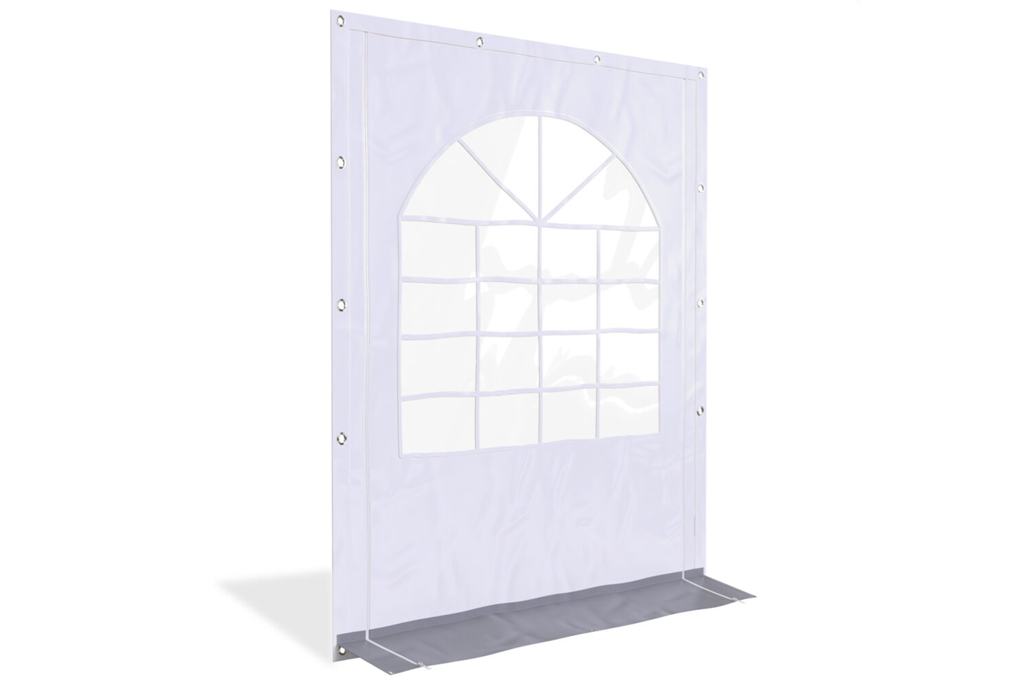 Partytent zijwand met raam & ritsen | 2m breed | 2,2m hoog | PVC Professional