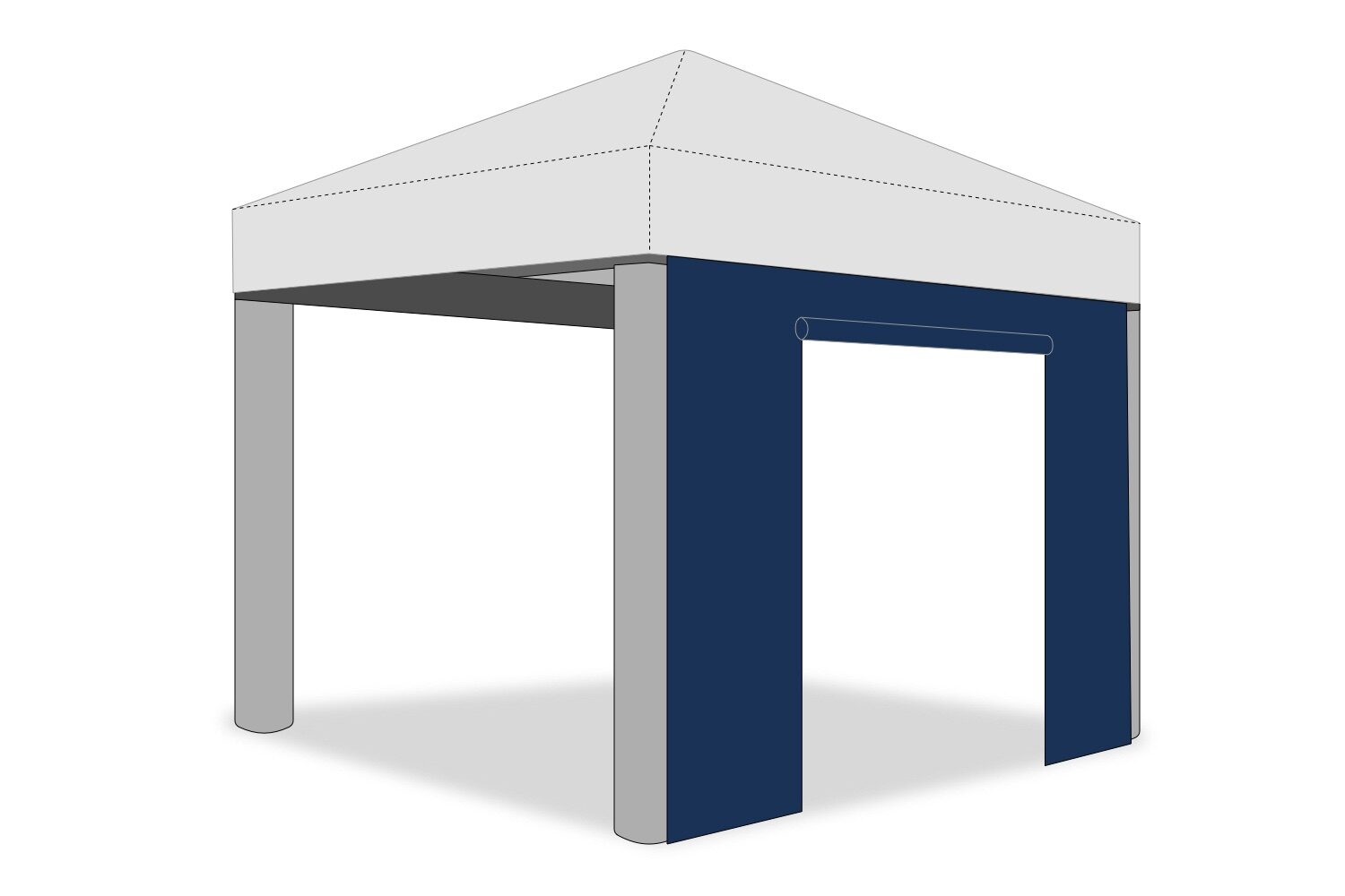 Zijwand met oproldeur | Airmate Theta
