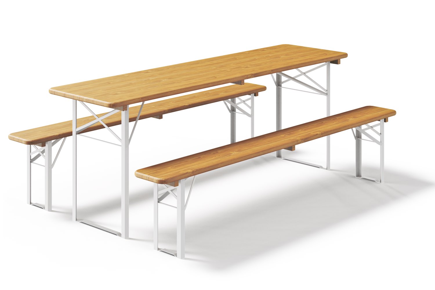 Biertafel en banken 220 x 60