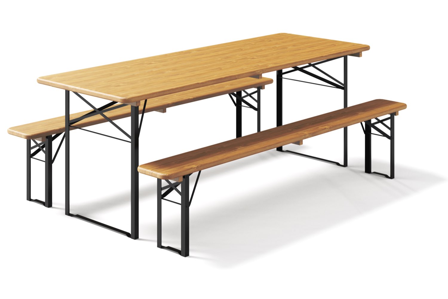 Biertafel en banken 220 x 80 Premium