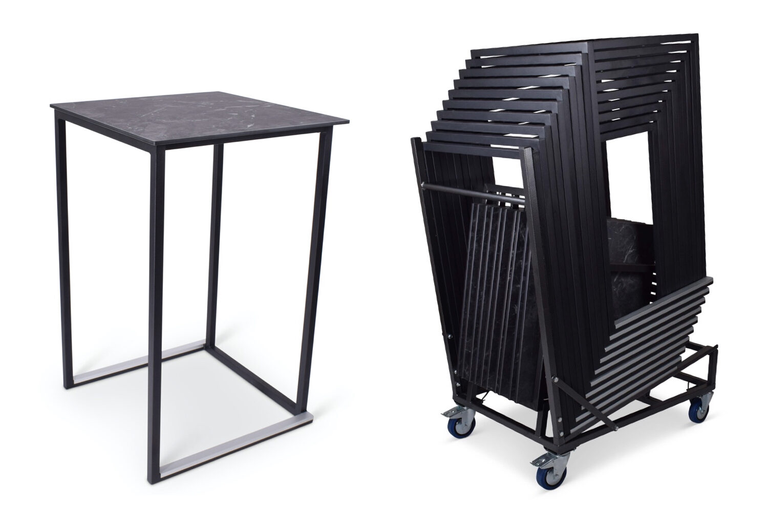 Supercombi - 10x statafel Times Square naar keuze + trolley