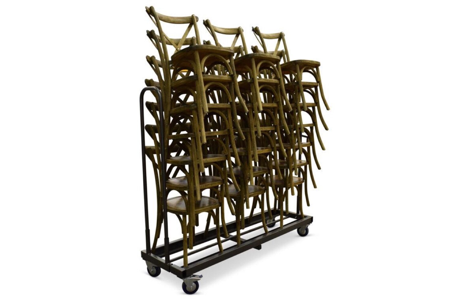Stapelstoelen en barkrukken trolley | Cross back