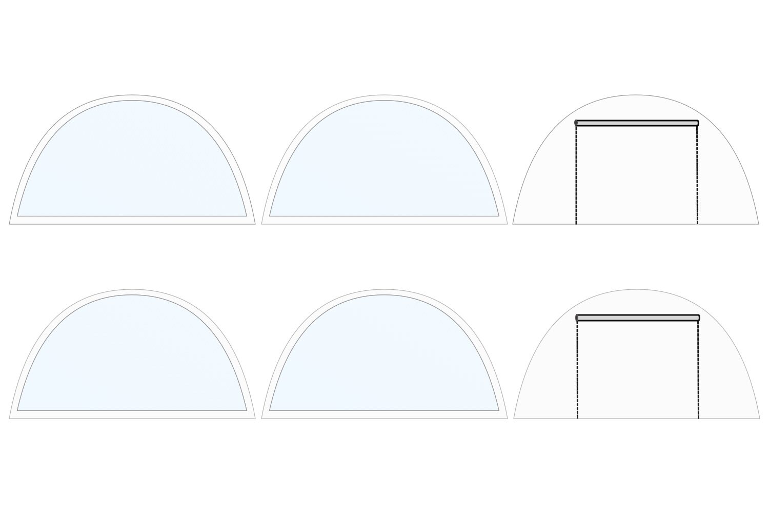 Zijwandenset | stertent 12m | Starmate Professional