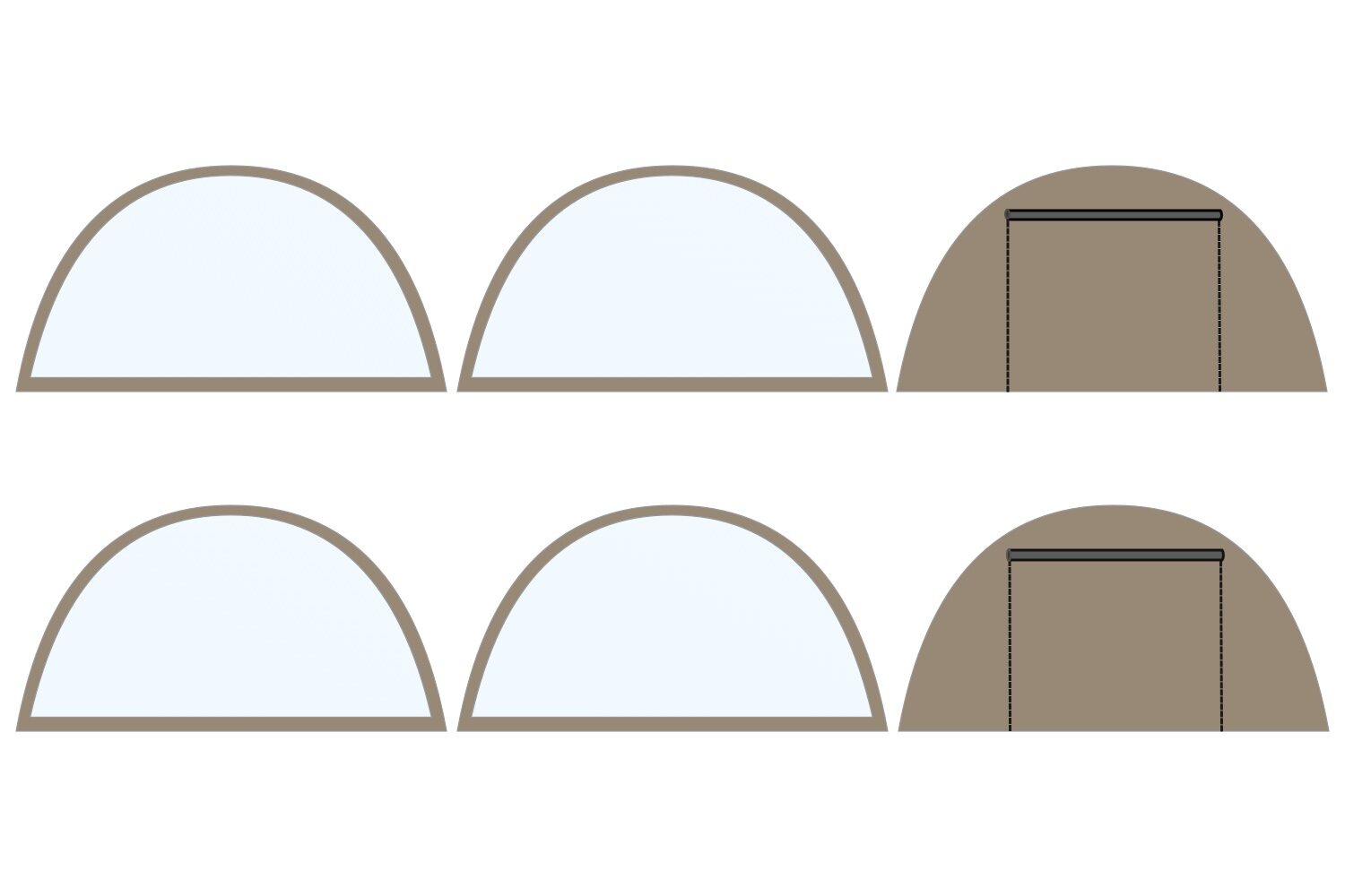 Zijwandenset | stertent 16m | Starmate Professional