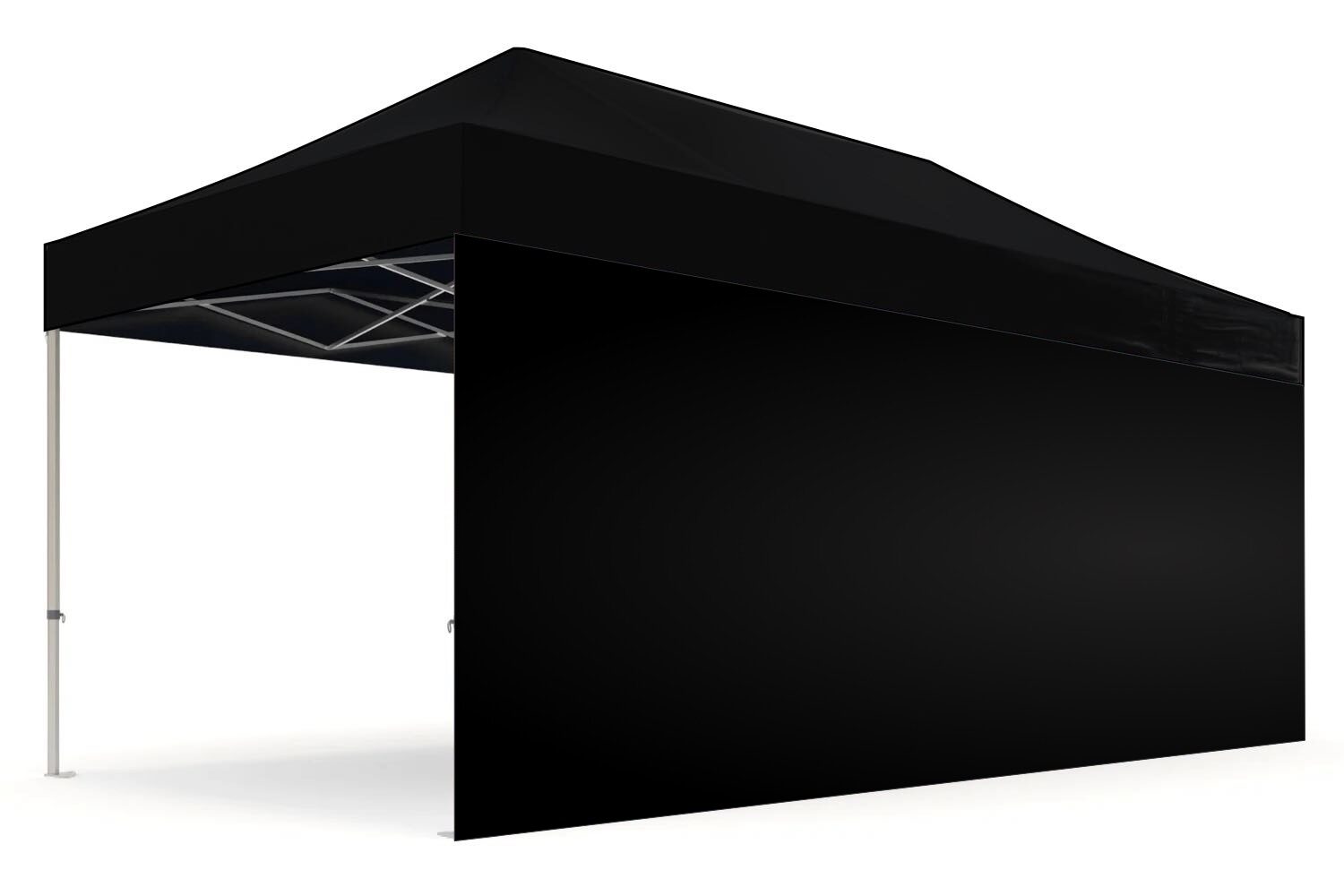 Zijwand 6m dicht – Easy up | Heavy duty PVC - 3x6m