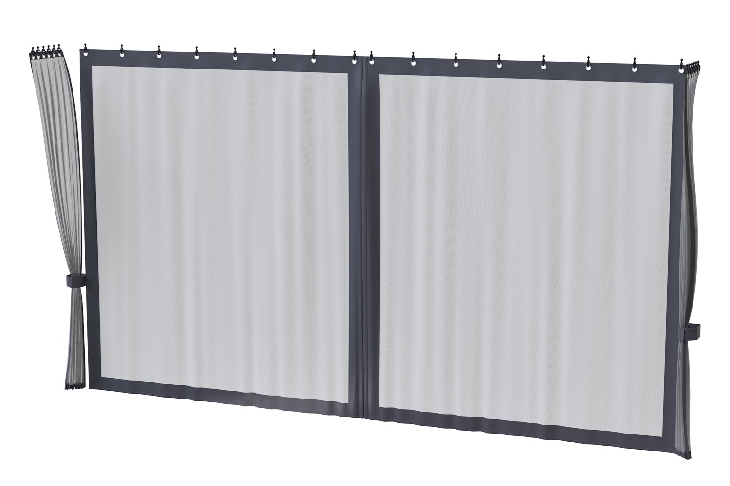 Mesh-zijwandenset voor tuinpaviljoen 3x4m | Skyshade