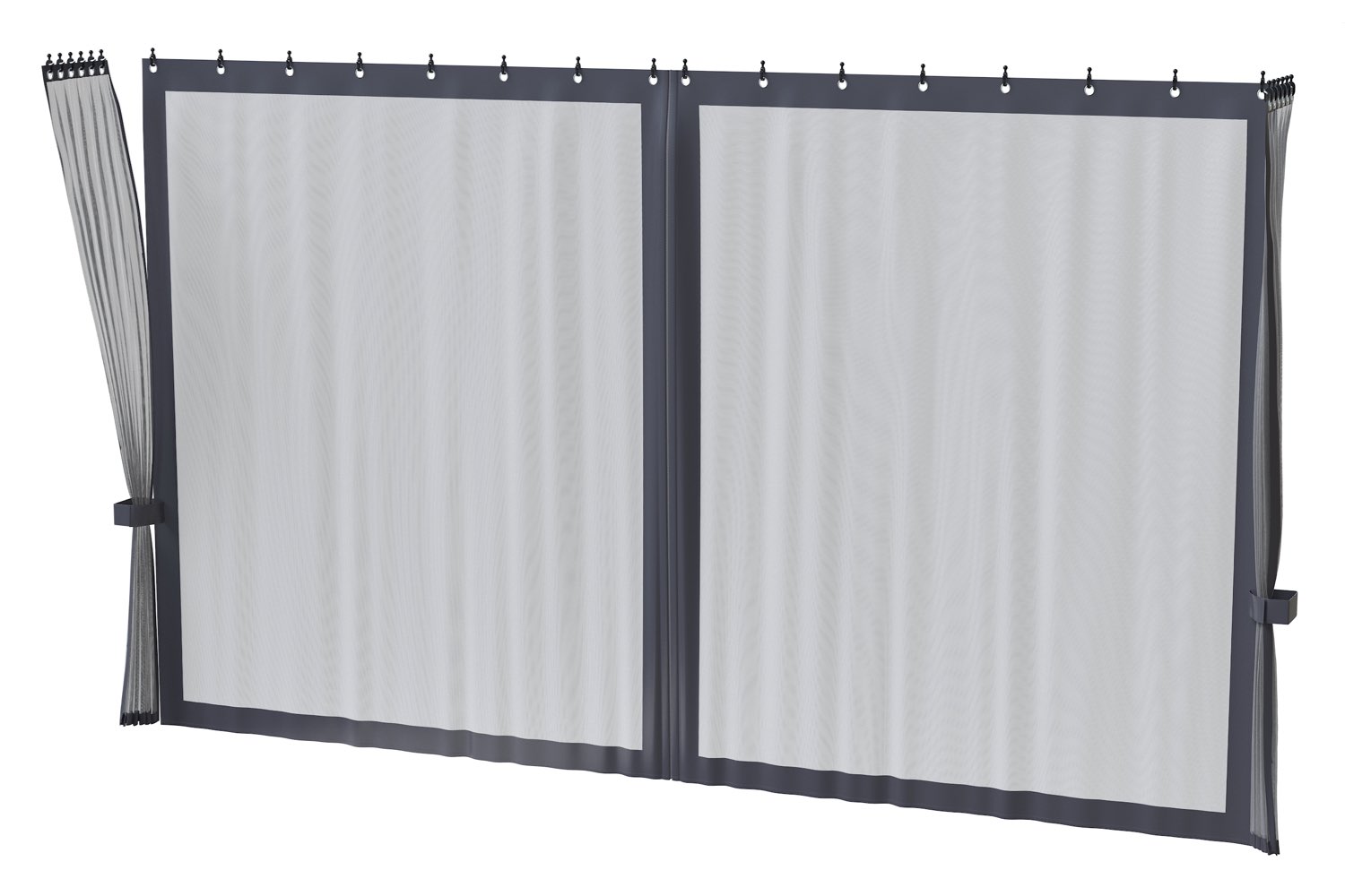 Mesh-zijwandenset voor tuinpaviljoen 4x4m | Skyshade