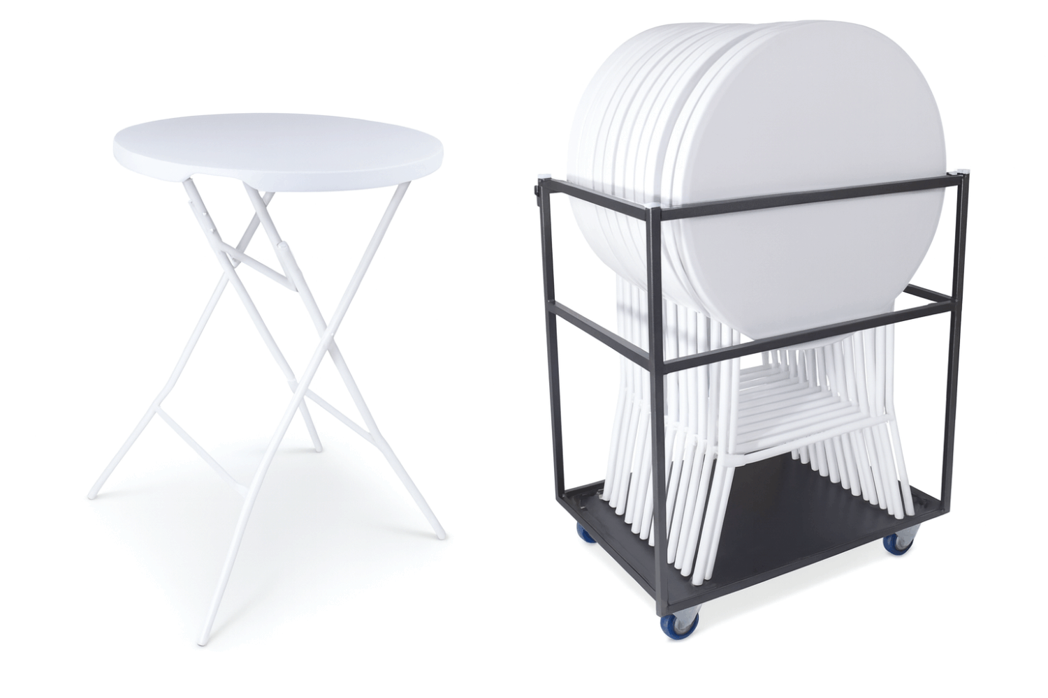 Supercombi - 12x statafel blomo + trolley